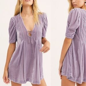 NWT Free People Crushed Velvet Dress
